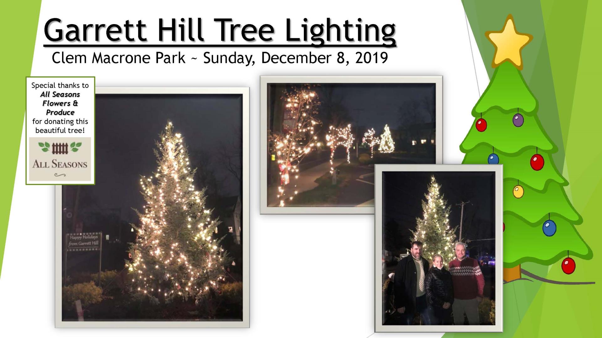 Garrett Hill Tree Lighting