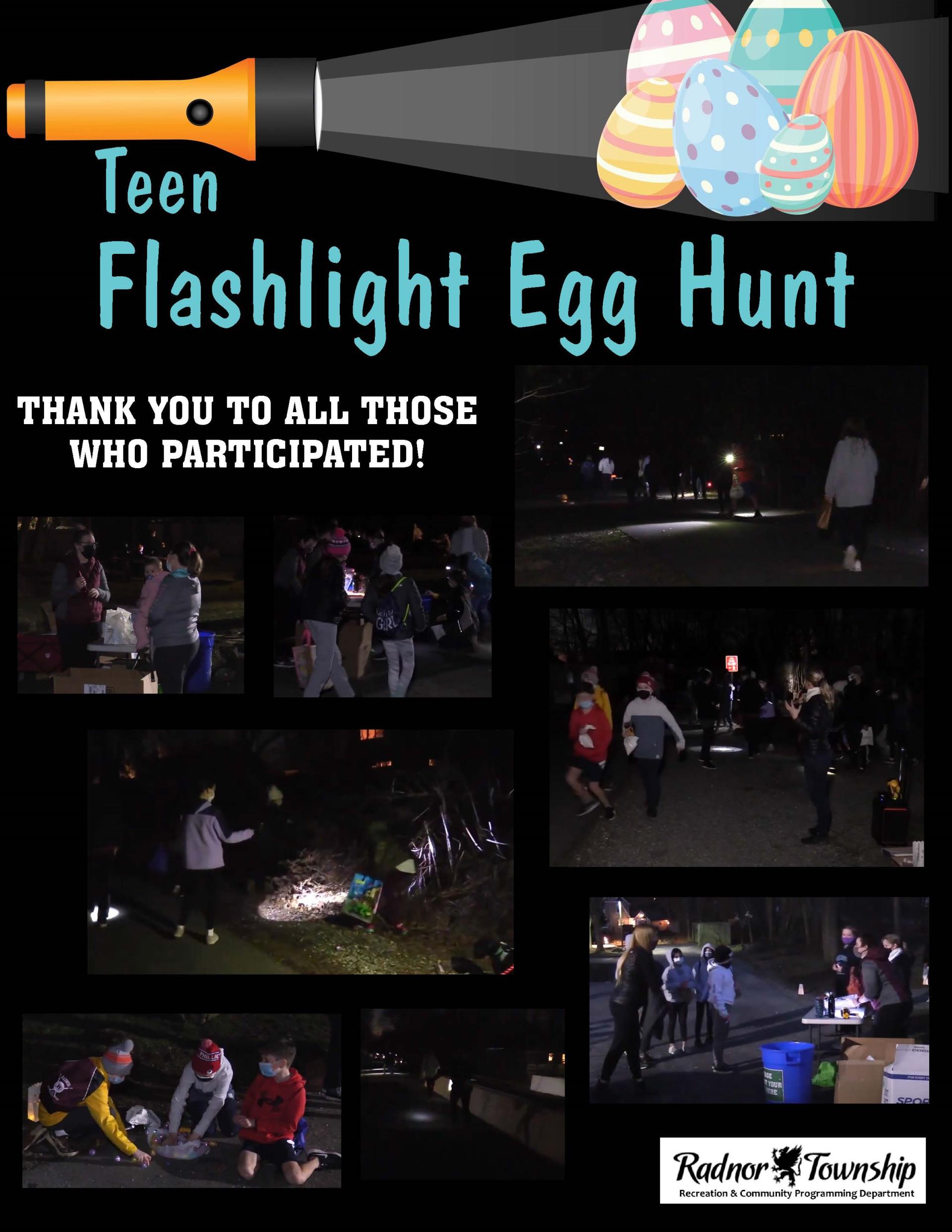 Teen Flashlight Egg Hunt Recap 2021