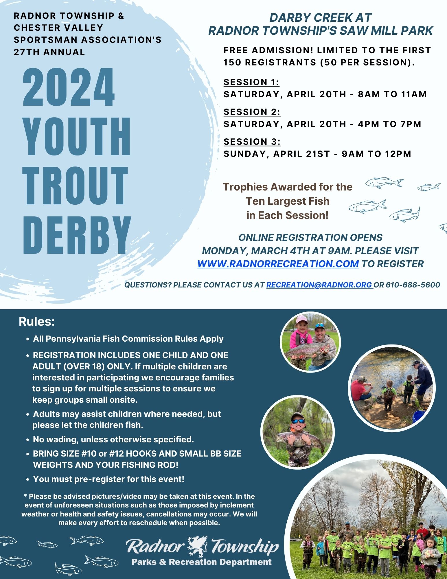 Youth Trout Derby Flyer 2024
