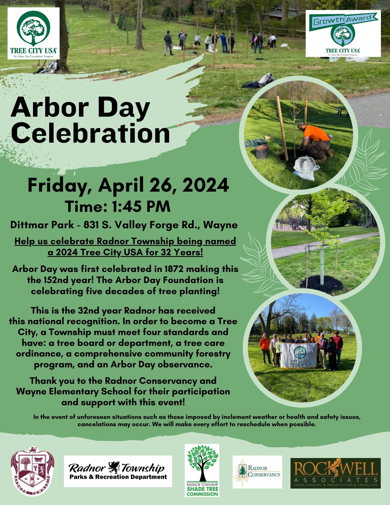 Arbor Day Celebration Flyer 2024
