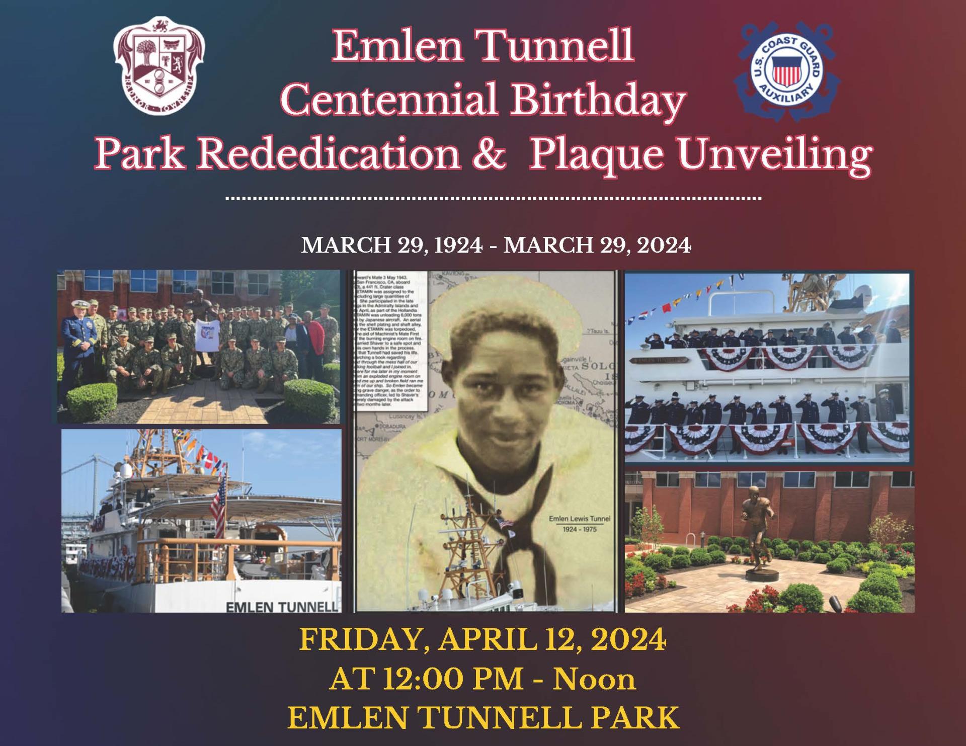 Emlen Tunnell 2024 Centennial Birthday Park Rededication & Plaque Unveiling Recap_Page_01
